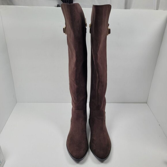 Calvin Klein Presley Women's Over Knee High Brown Boot US Size 9.5 - Picture 3 of 11